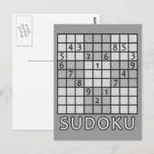 SUDOKU briefkaart (Voorkant / Achterkant)