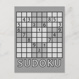 SUDOKU briefkaart