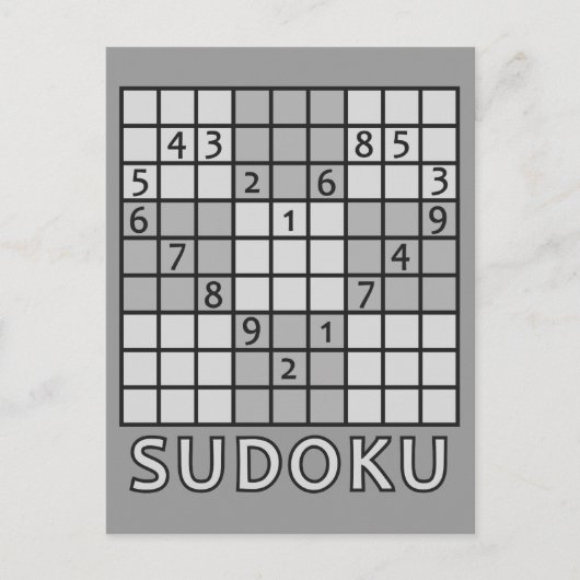 SUDOKU briefkaart (Voorkant)