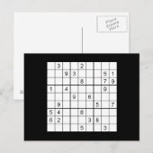 SuDoku Briefkaart (Voorkant / Achterkant)