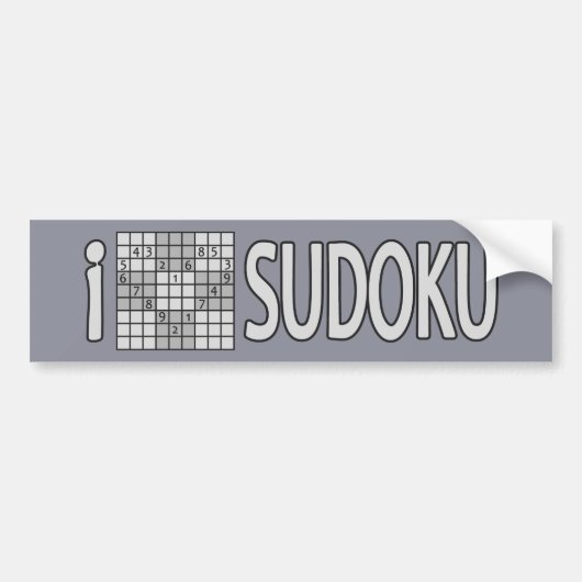 SUDOKU bumpersticker (Voorkant)