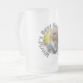 Sudoku cadeau voor hem: zijn foto, zijn titel | matglas bierpul (Voorkant links)