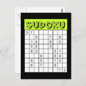 Sudoku Card Briefkaart (Voorkant / Achterkant)