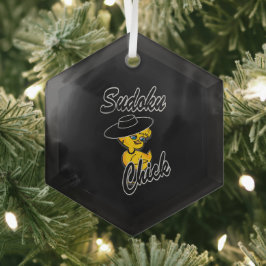 Sudoku Chick #4 Glas Ornament