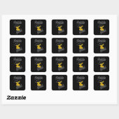 Sudoku Chick #4 Vierkante Sticker (Vel)