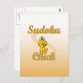Sudoku Chick Briefkaart (Voorkant / Achterkant)