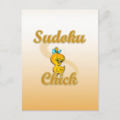 Sudoku Chick Briefkaart (Voorkant)