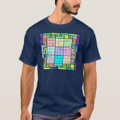 Sudoku Glas in lood Design T-shirt (Voorkant)