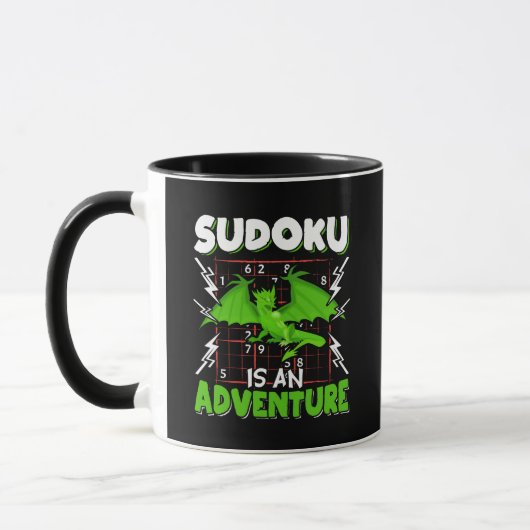 Sudoku is een Avontuur Puzzel Liefhebber Mok (Links)
