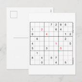 Sudoku Kaart 24-10 (Voorkant / Achterkant)