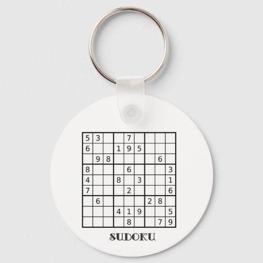 SUDOKU KEYRING SLEUTELHANGER (Voorkant)