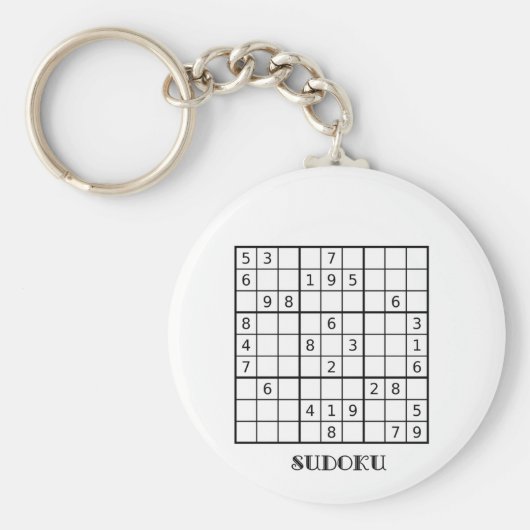 SUDOKU KEYRING SLEUTELHANGER (Voorkant)