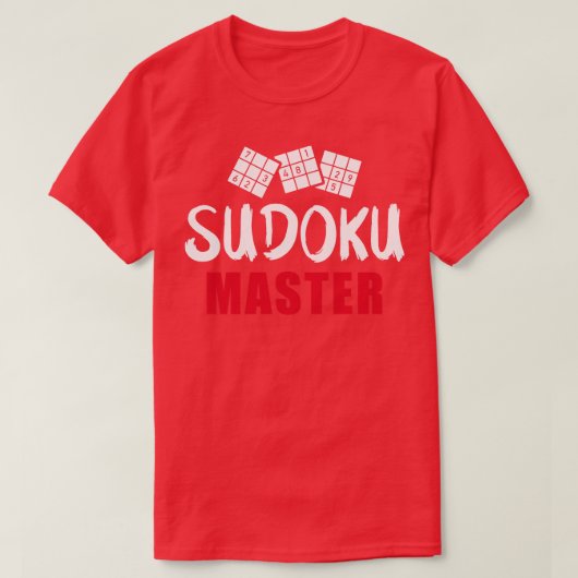 Sudoku master t-shirt (Design voorkant)