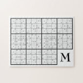 Sudoku Monogram Jigzaag Puzzle Legpuzzel (Horizontaal)