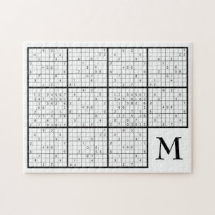 Sudoku Monogram Jigzaag Puzzle Legpuzzel