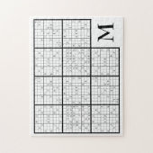 Sudoku Monogram Jigzaag Puzzle Legpuzzel (Verticaal)