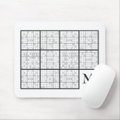 Sudoku Monogram Muismat (Met muis)