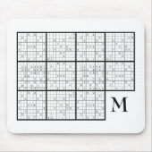 Sudoku Monogram Muismat (Voorkant)