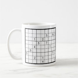 Sudoku monogram naam koffiemok
