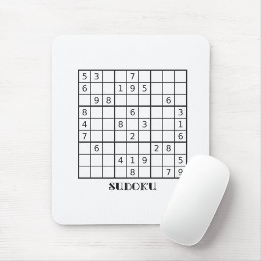 SUDOKU MOUSE MAT MUISMAT (Met muis)