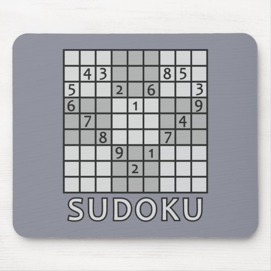 SUDOKU mousepad Muismat (Voorkant)
