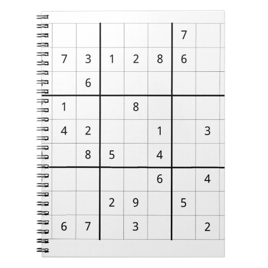 Sudoku Notebook Notitieboek (Voorkant)