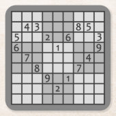SUDOKU-onderzetters Kartonnen Onderzetters (Voorkant)