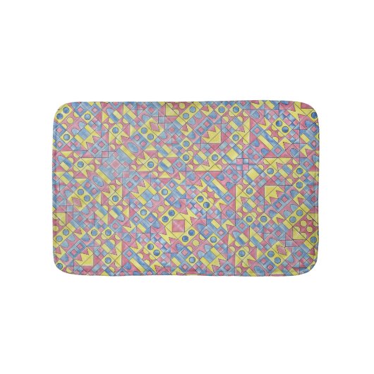 Sudoku One-Abstract Geometrisch Patroon Badmat (Voorkant)