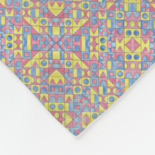 Sudoku One-Modern Bauhaus Geometric Art Fleece Deken