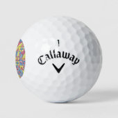 Sudoku One-Modern Bauhaus Geometric Waterverf Art Golfballen (Logo)