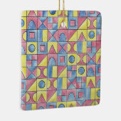 Sudoku One-Modern Bauhaus Geometric Waterverf Art Keramisch Ornament (Rechts)