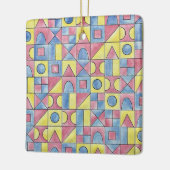 Sudoku One-Modern Bauhaus Geometric Waterverf Art Keramisch Ornament (Links)