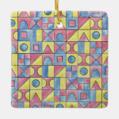 Sudoku One-Modern Bauhaus Geometric Waterverf Art Keramisch Ornament (Voorkant)