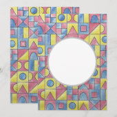 Sudoku One-Modern Minimalist Bauhaus Geometric Art Kaart (Voorkant / Achterkant)