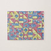 Sudoku One-Modern Minimalist Bauhaus Geometric Art Legpuzzel (Horizontaal)