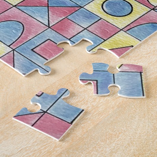 Sudoku One-Modern Minimalist Bauhaus Geometric Art Legpuzzel (Zijkant)