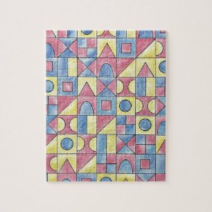 Sudoku One-Modern Minimalist Bauhaus Geometric Art Legpuzzel