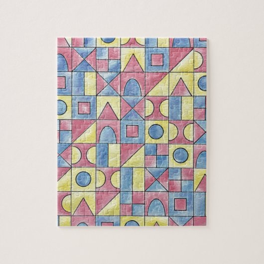 Sudoku One-Modern Minimalist Bauhaus Geometric Art Legpuzzel (Verticaal)