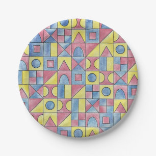 Sudoku One-Modern Minimalist Bauhaus Geometric Art Papieren Bordje