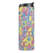 Sudoku One-Modern Minimalist Bauhaus Geometric Art Thermosbeker (Gedraaid links)