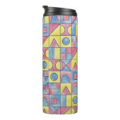 Sudoku One-Modern Minimalist Bauhaus Geometric Art Thermosbeker (Geroteerd rechts)