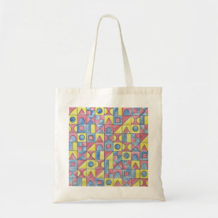 Sudoku One-Modern Minimalist Bauhaus Geometric Art Tote Bag