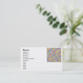 Sudoku One-Modern Minimalist Bauhaus Geometric Art Visitekaartje (Staand voorkant)