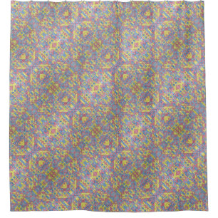 Sudoku One-Modern Minimalist Bauhaus Geometric Douchegordijn