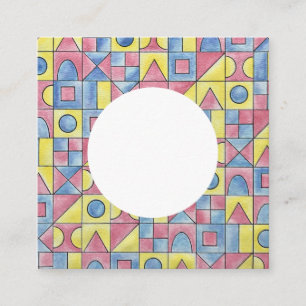 Sudoku One-Modern Minimalist Vierkante Visitekaartje