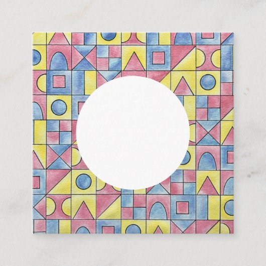 Sudoku One-Modern Minimalist Vierkante Visitekaartje (Voorkant)