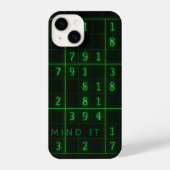 Sudoku-ontwerp - Mind It iPhone Hoesje (Achterkant)