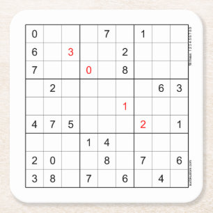 Sudoku Paper Onderzetter 30-12
