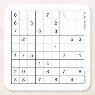 Sudoku Paper Onderzetter 30-12
