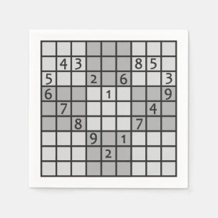 SUDOKU papieren servetten